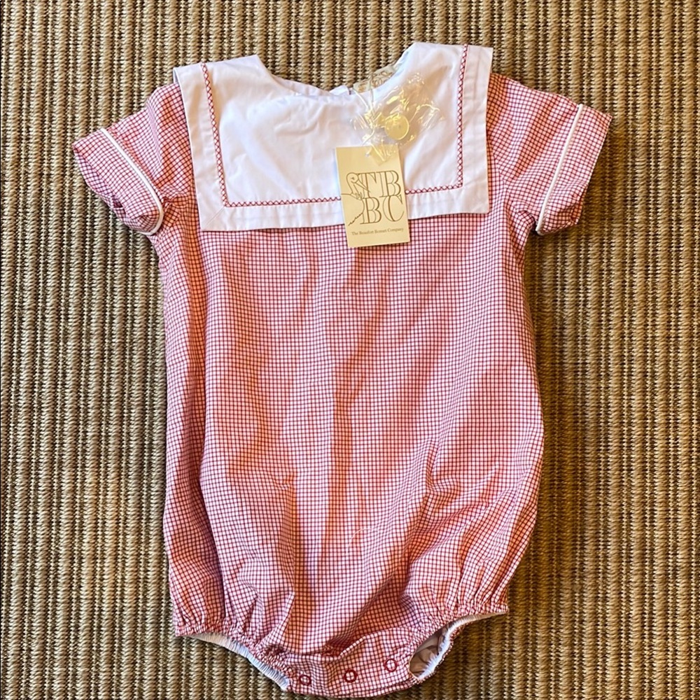 The Beaufort Bonnet Company Red Gingham One Piece